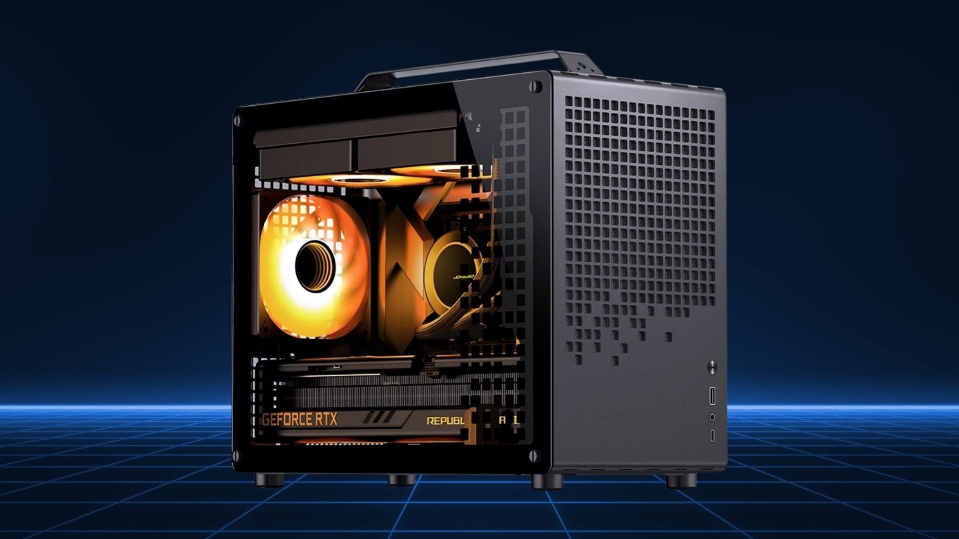 Case Jonsbo TK-1 2.0 - Đen sở hữu thiết kế đơn giản