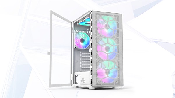 Thùng máy Montech X3 Mesh Trắng (Gắn Sẵn 6 Fan RGB)