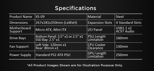 Thùng máy case Xigmatek XS-09 M-ATX