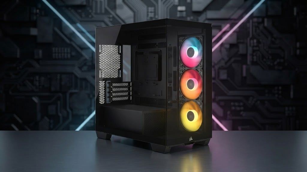 Thùng máy Corsair 2800X RS-R ARGB | Kèm 3 Fan RS-R ARGB, Kính cường lực, Đen (CC-9011347-WW)
