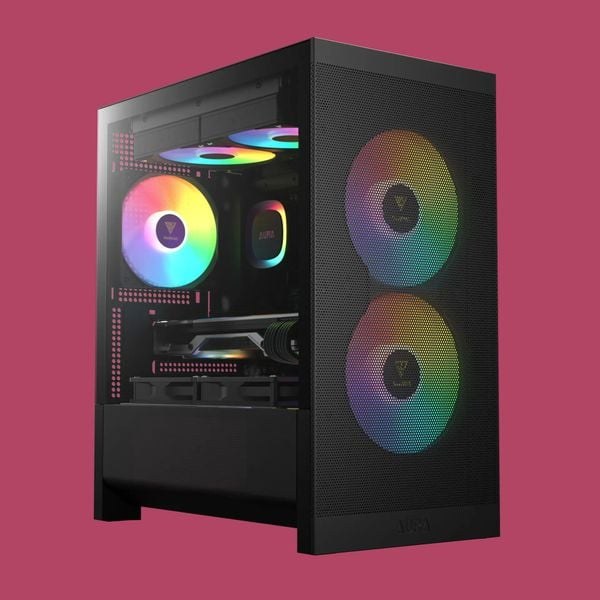 Thùng máy Gamdias Aura GC15M ARGB M-ATX (Kèm Sẵn 3 Fan ARGB) | Micro Tower, Kính cường lực, Đen