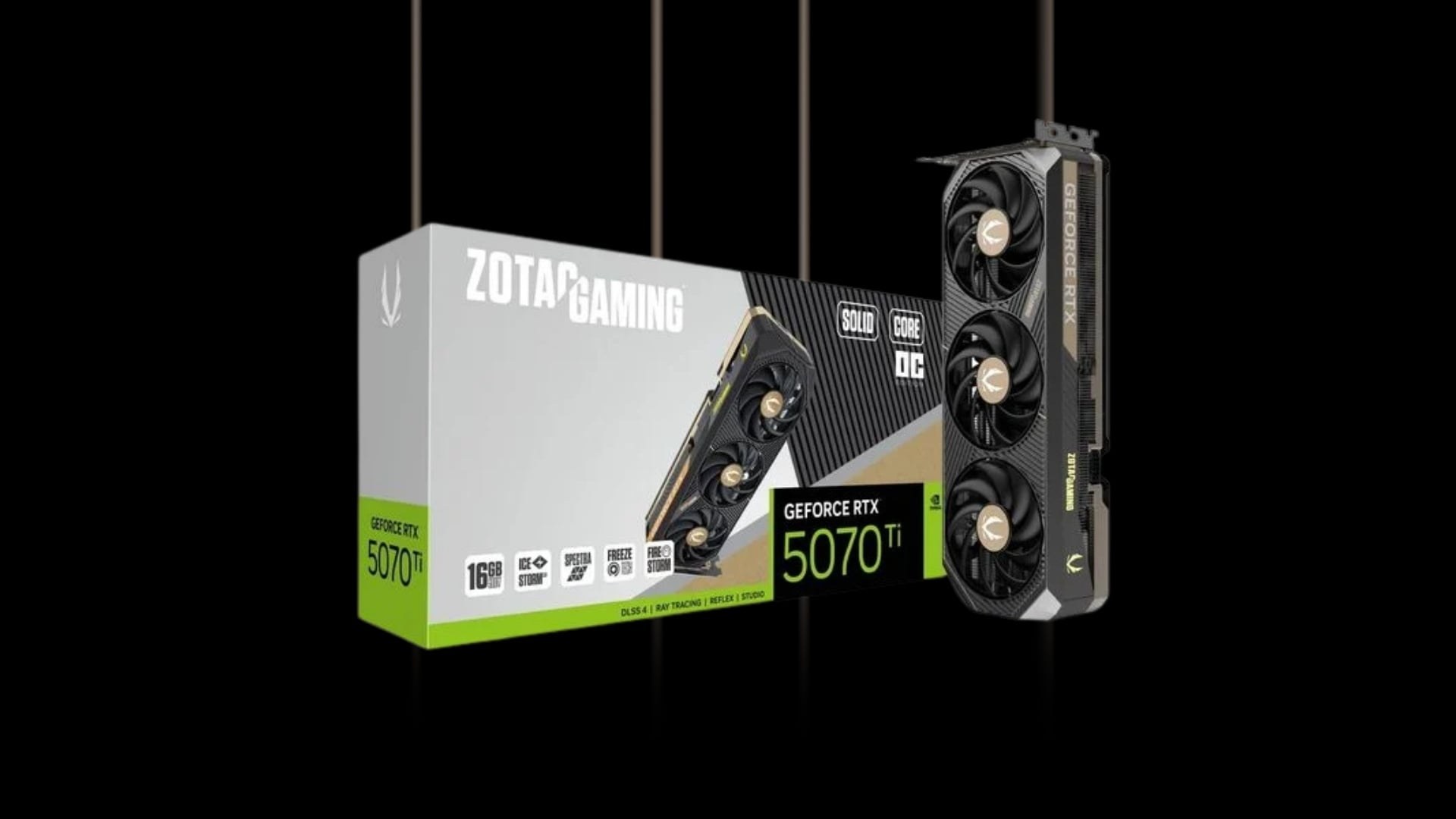 Card màn hình ZOTAC GAMING GeForce RTX 5070 Ti SOLID OC - Hiệu năng Blackwell mạnh mẽ cho gaming 4K và AI
