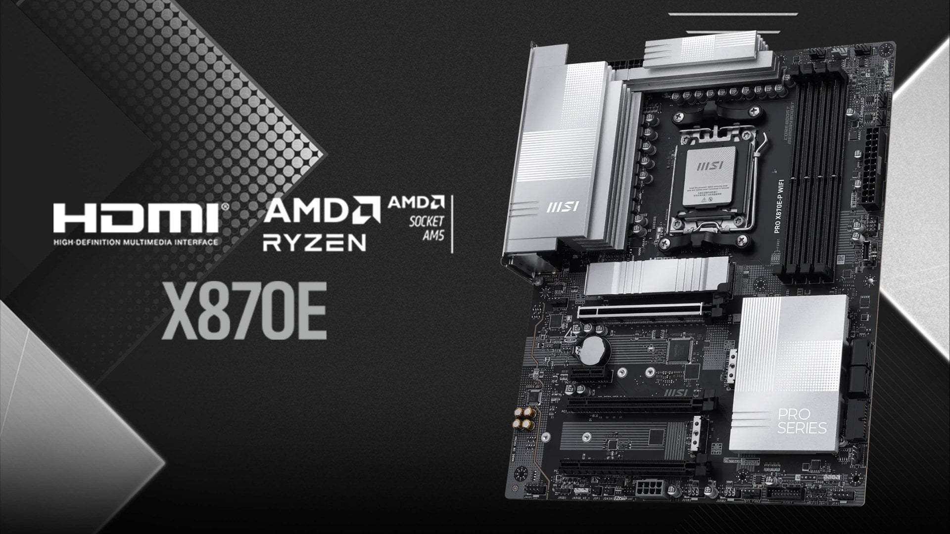 MSI PRO X870E-P WIFI - Bo mạch chủ AMD X870E mạnh mẽ cho Gaming, AI và sáng tạo chuyên nghiệp