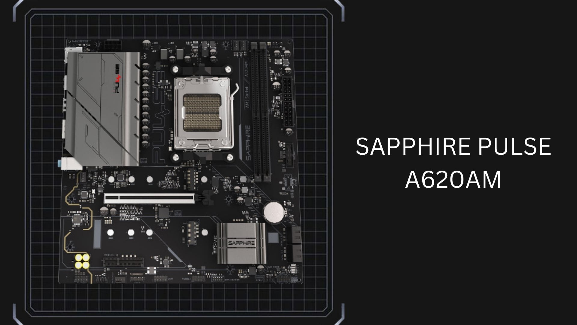 Mainboard SAPPHIRE PULSE A620AM (52118-03-40G) - Thiết kế Micro-ATX