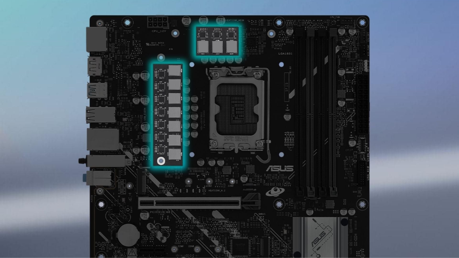 Mainboard ASUS PRIME B860M-A WIFI DDR5 - Hệ thống cấp nguồn 80A