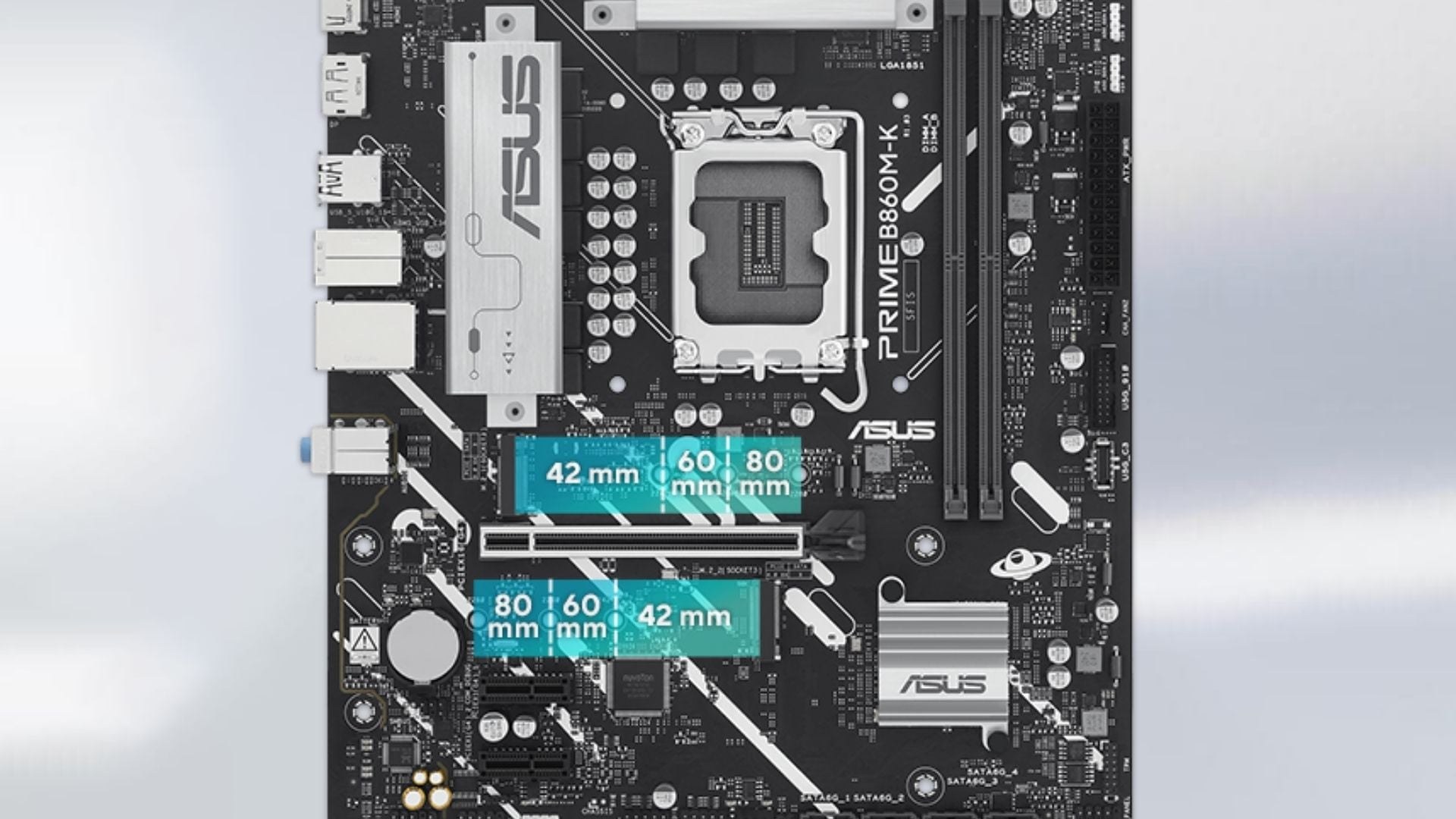 Mainboard ASUS PRIME B860M-K-CSM DDR5 – Hai khe M.2 tốc độ cao