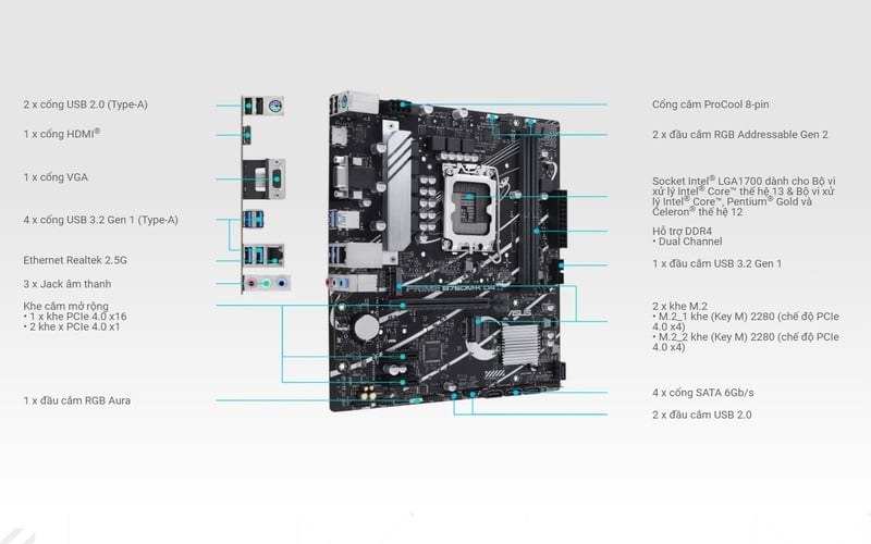 Asus Prime B760M-K DDR4