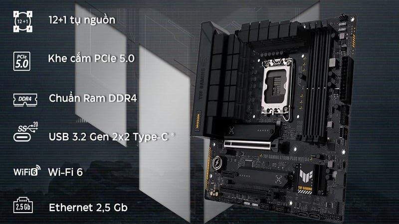 Asus TUF Gaming B760M Plus Wifi DDR4