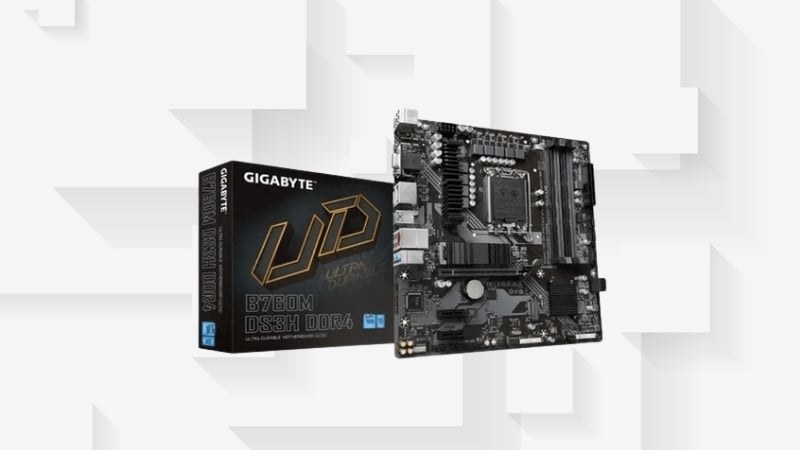 Mainboard B760M DS3H DDR4 được trang bị chipset Intel® B760 Express Chipset