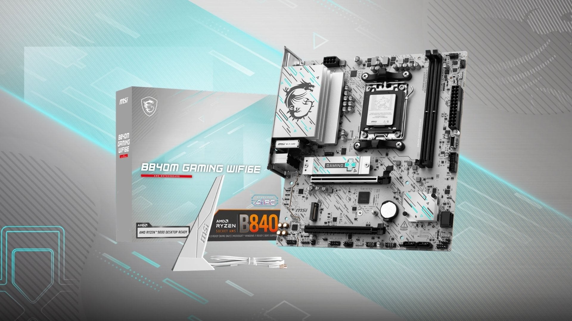 Mainboard MSI B840M GAMING WIFI6E - WiFi 6E và LAN 2.5G đáp ứng nhu cầu kết nối hiện đại