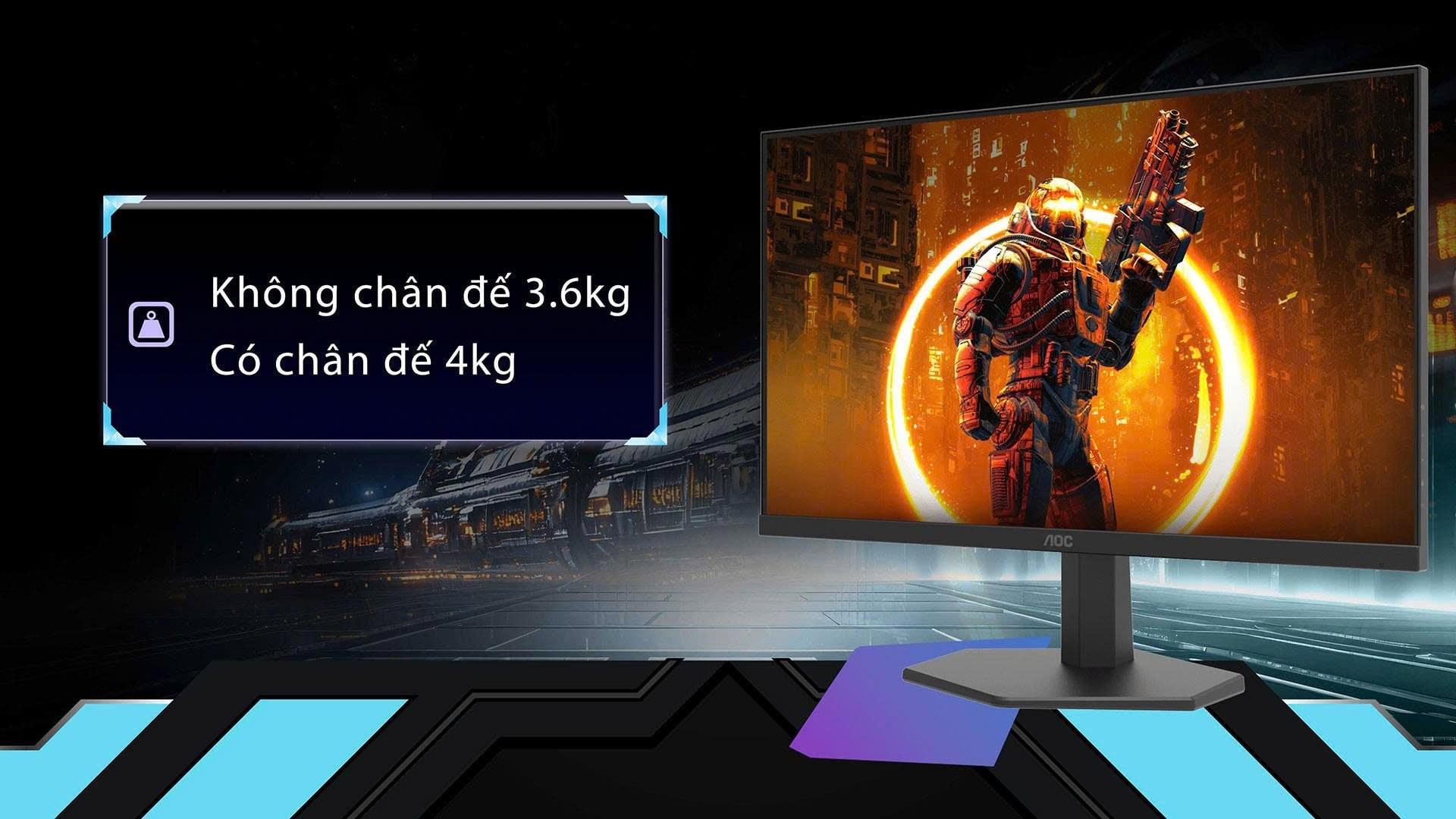 Màn hình Gaming AOC 27G11ZE2/71 - Thiết kế chuẩn gaming