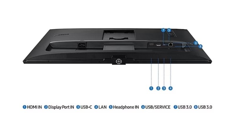 amsung ViewFinity S8 được trang bị cổng USB Type-C cho phép sạc pin, truyền dữ liệu và kết nối chỉ với một dây cáp duy nhất