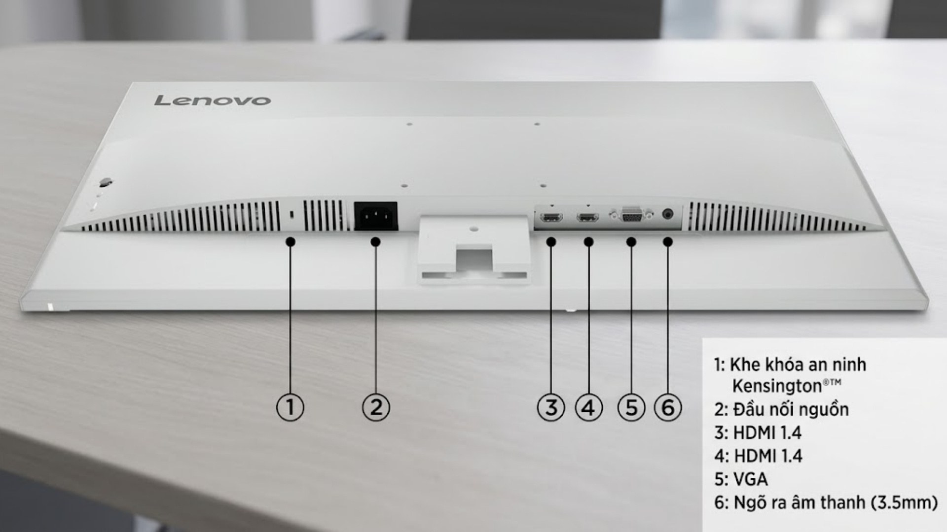 Màn hình văn phòng Lenovo L27i-4A (67BEKAC1VN) - Kết nối linh hoạt với nhiều thiết bị