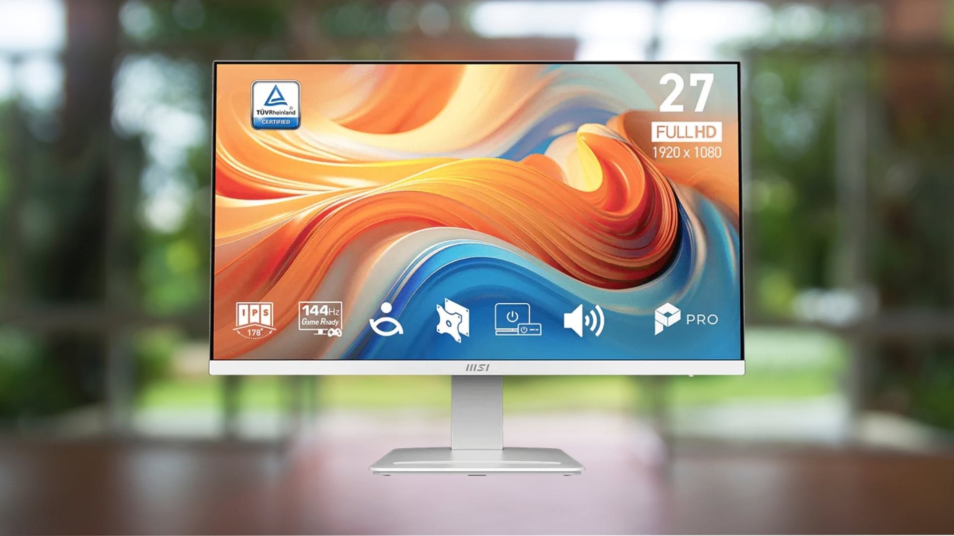 Màn hình MSI PRO MP273W E14A Trắng - Tần số quét 144Hz tạo ra trải nghiệm mượt mà