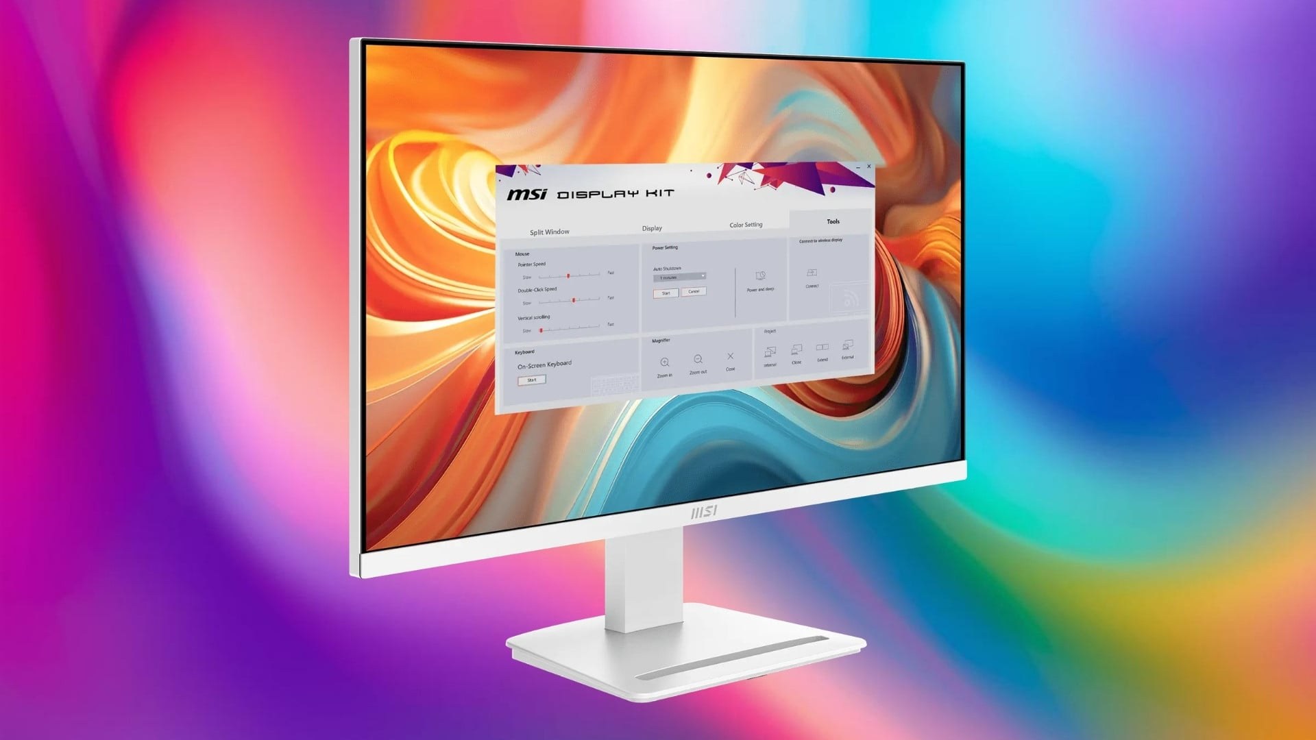 Màn hình MSI PRO MP273W E14A Trắng - MSI Power Link nâng cao tính tiện lợi trong hệ sinh thái sử dụng
