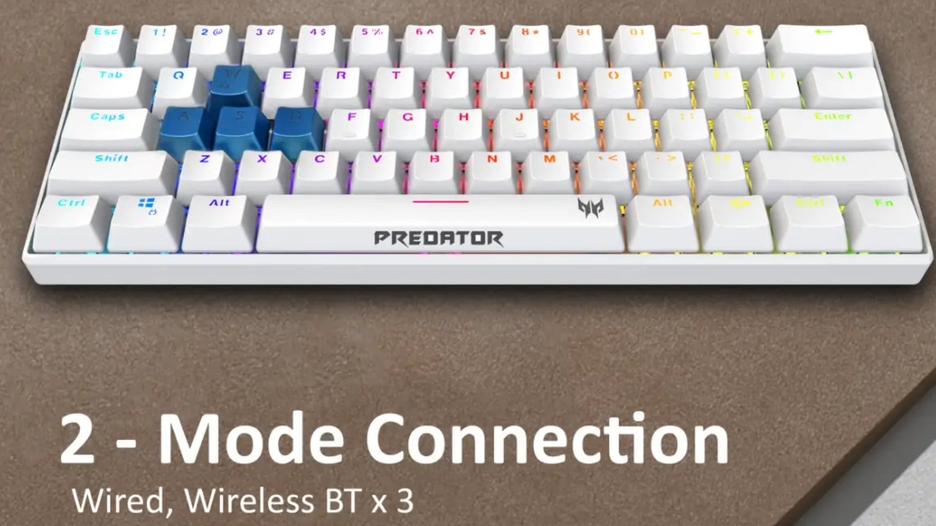 Bàn phím Acer PKR200 Tenkeyless – Khả năng kết nối linh hoạt