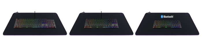 Bàn Phím Cơ Cooler Master SK622 Space Gray Low Profile Red Switch RGB TKL Wireless (Đen)