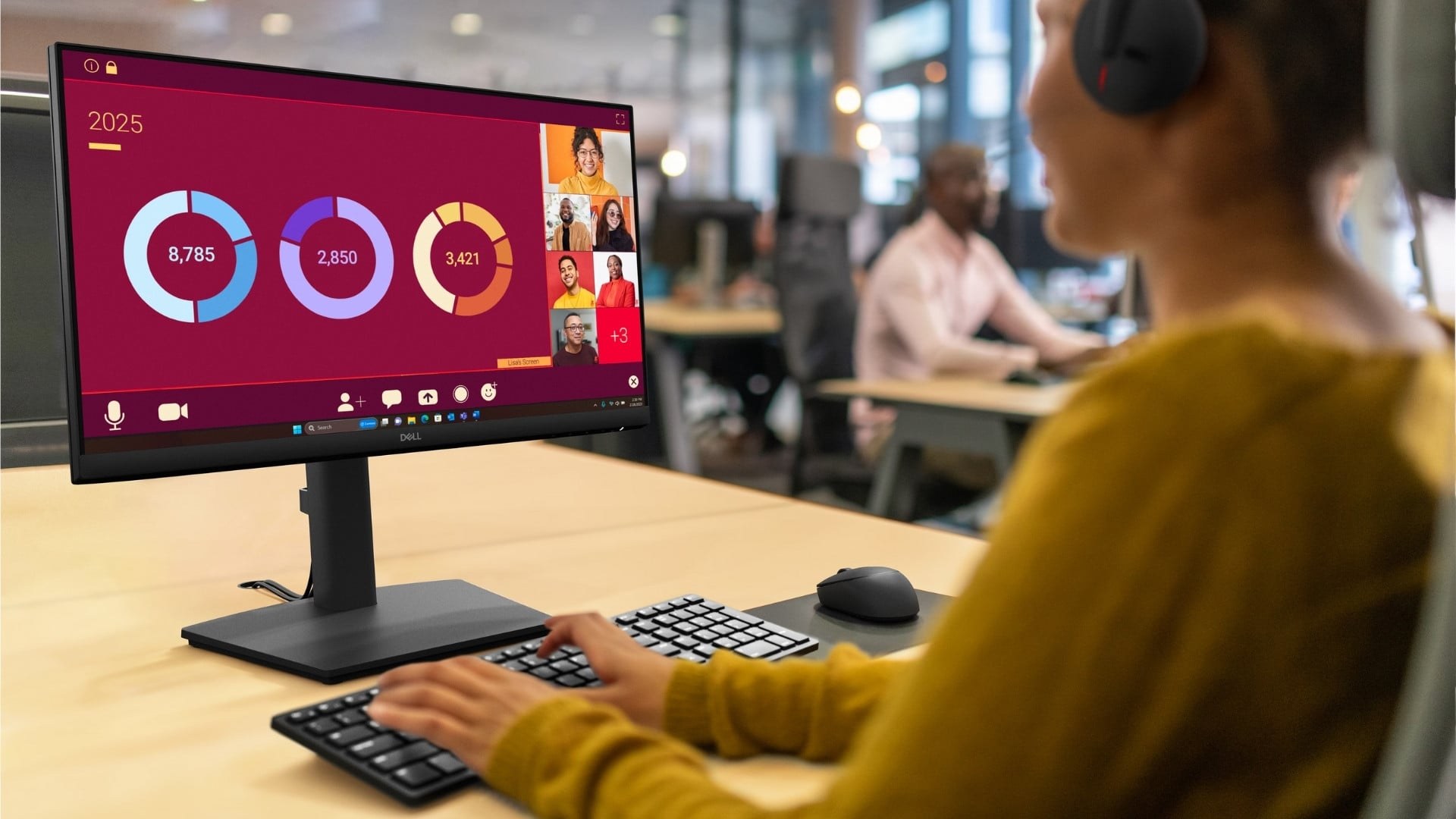 Màn hình Dell Pro E2225HSM - Chất lượng hiển thị cao, tối ưu sức khỏe thị giác và thiết kế công thái học