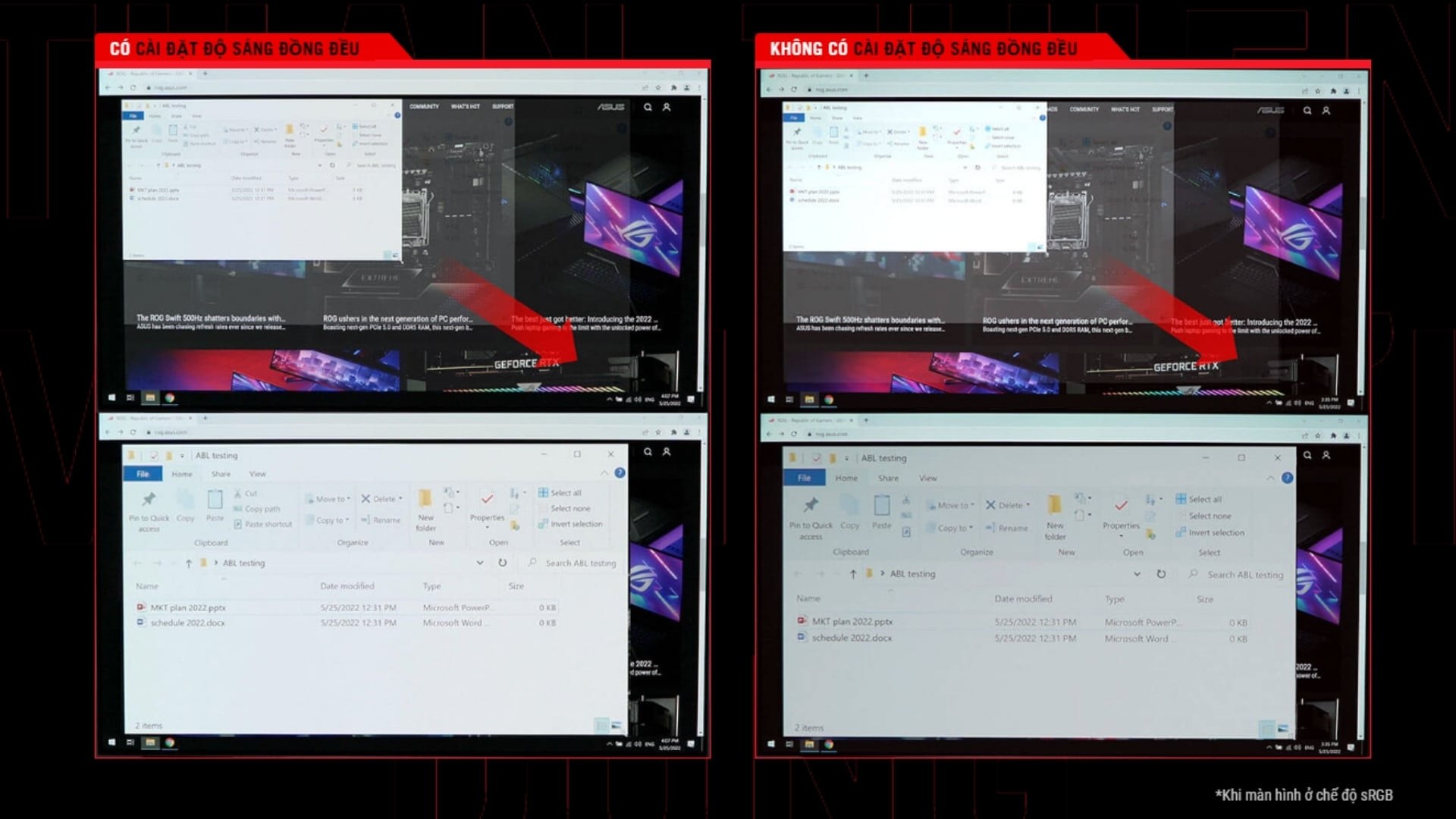Màn hình Asus Gaming 2K ROG Strix XG27AQDMES có thuật toán bù sáng thông minh