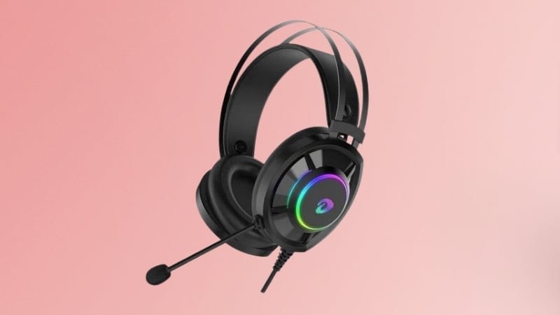 Tai nghe Dare-U EH469 7.1 RGB - Black sở hữu kiểu dáng over-ear với chất liệu nhựa cao cấp