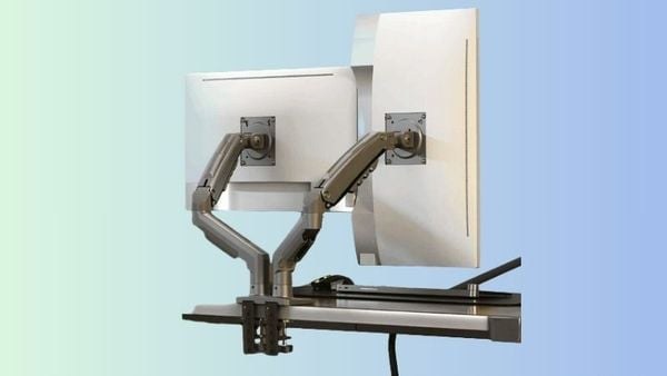 Giá treo màn hình đôi North Bayou F160 hỗ trợ chức năng xoay chuyển đa chiều
