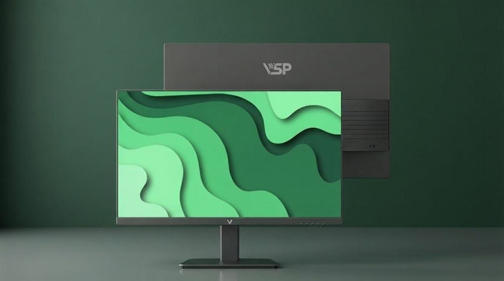 Màn hình Văn phòng 2K VSP G2410QS | 24 inch, QHD, IPS, 100Hz, USB Type-C PD 65W, Loa kép