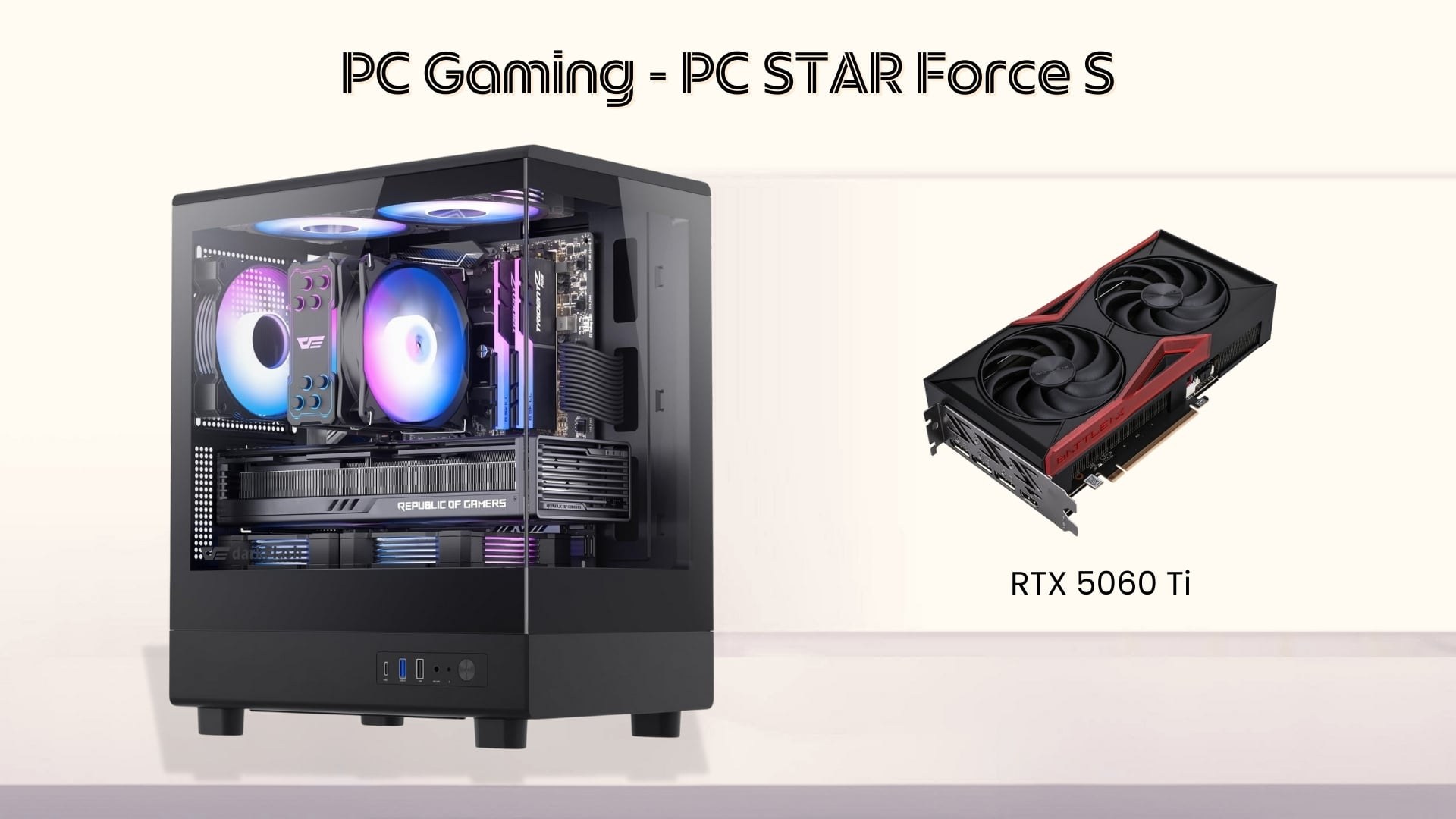 PC Bezon Force S - Cấu hình mạnh mẽ với Card đồ họa RTX 5060 Ti