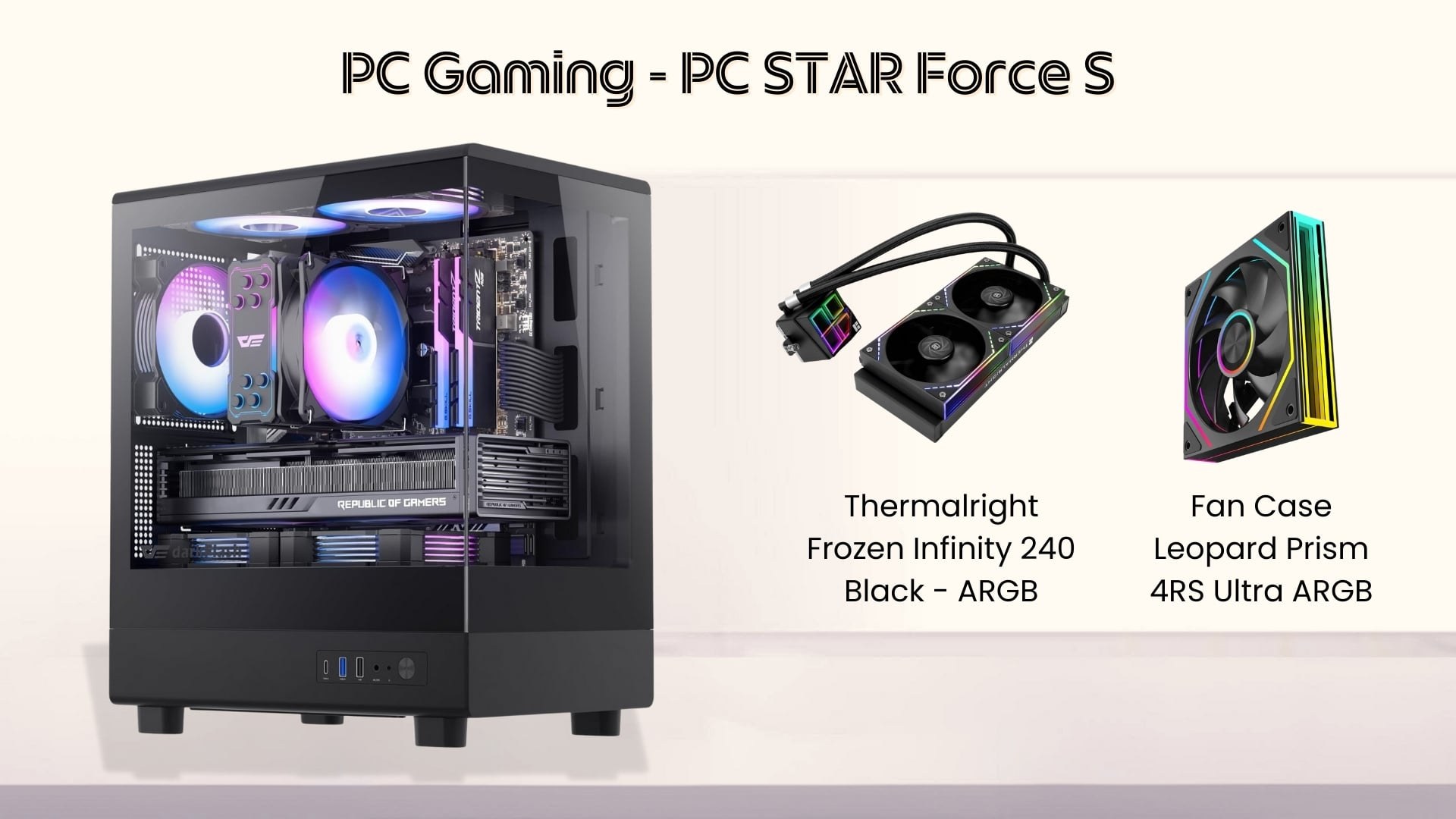 PC Bezon Force S - Tản nhiệt và hệ thống làm mát cực kỳ ấn tượng