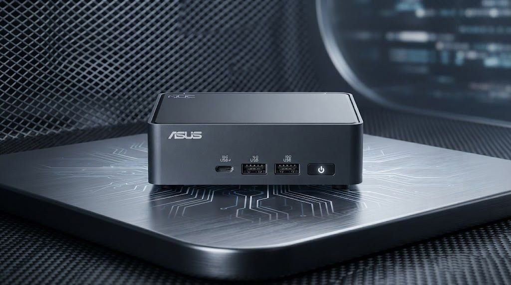 Máy Bộ ASUS NUC 15 Pro Tall | Core 3 100U, 2x DDR5, 2x HDMI 2.1, 2x Thunderbolt, VESA MOUTN (RNUC15CRHI300000I)