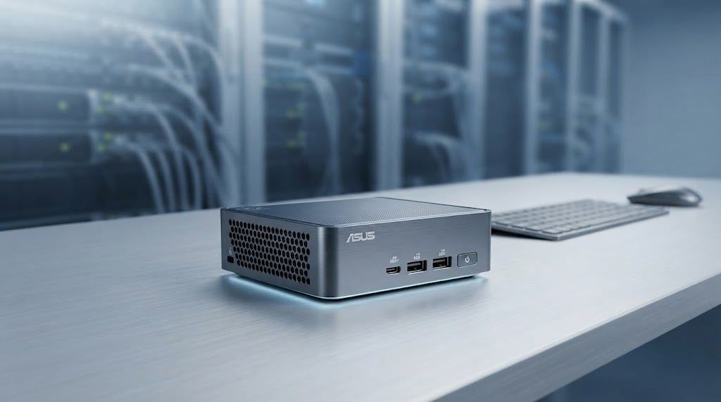 Máy Bộ ASUS NUC 15 Pro Tall | Core 3 100U, 2x DDR5, 2x HDMI 2.1, 2x Thunderbolt, VESA MOUTN (RNUC15CRHI300000I)