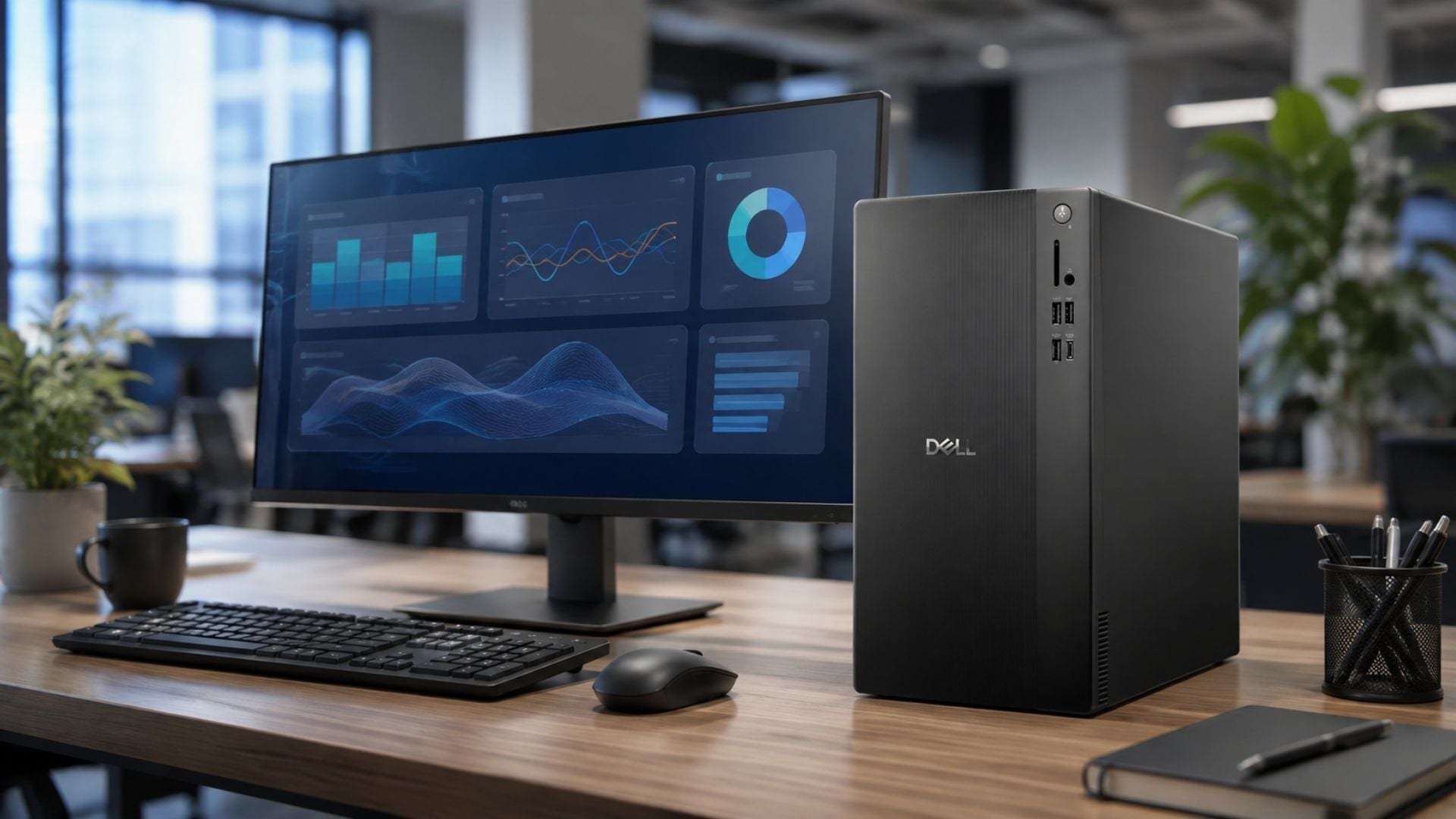 Máy bộ Dell Tower ECT1250 TFPC81 sở hữu Intel Core i5-14400