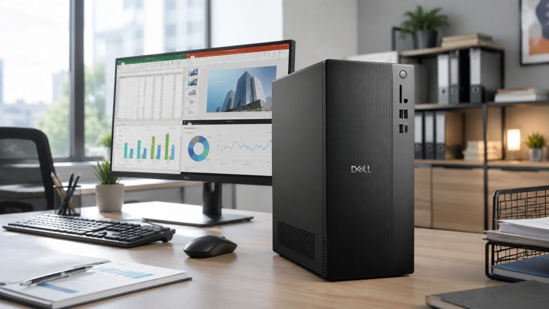 Dell Tower ECT1250 trang bị Intel Core i3-14100 với 4 nhân, 8 luồng