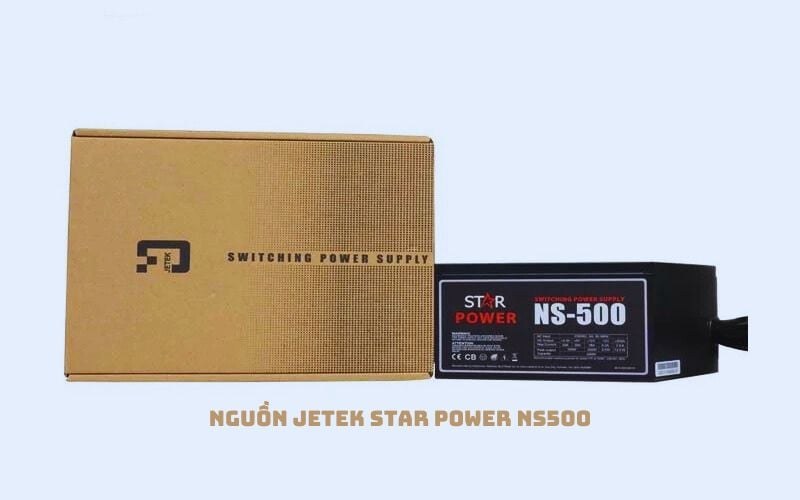 Nguồn Jetek STAR Power NS500 sở hữu thiết kế gọn gàng