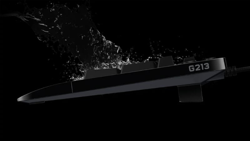 Bàn phím giả cơ Logitech G213 Prodigy có ánh sáng RGB ấn tượng, chống nước