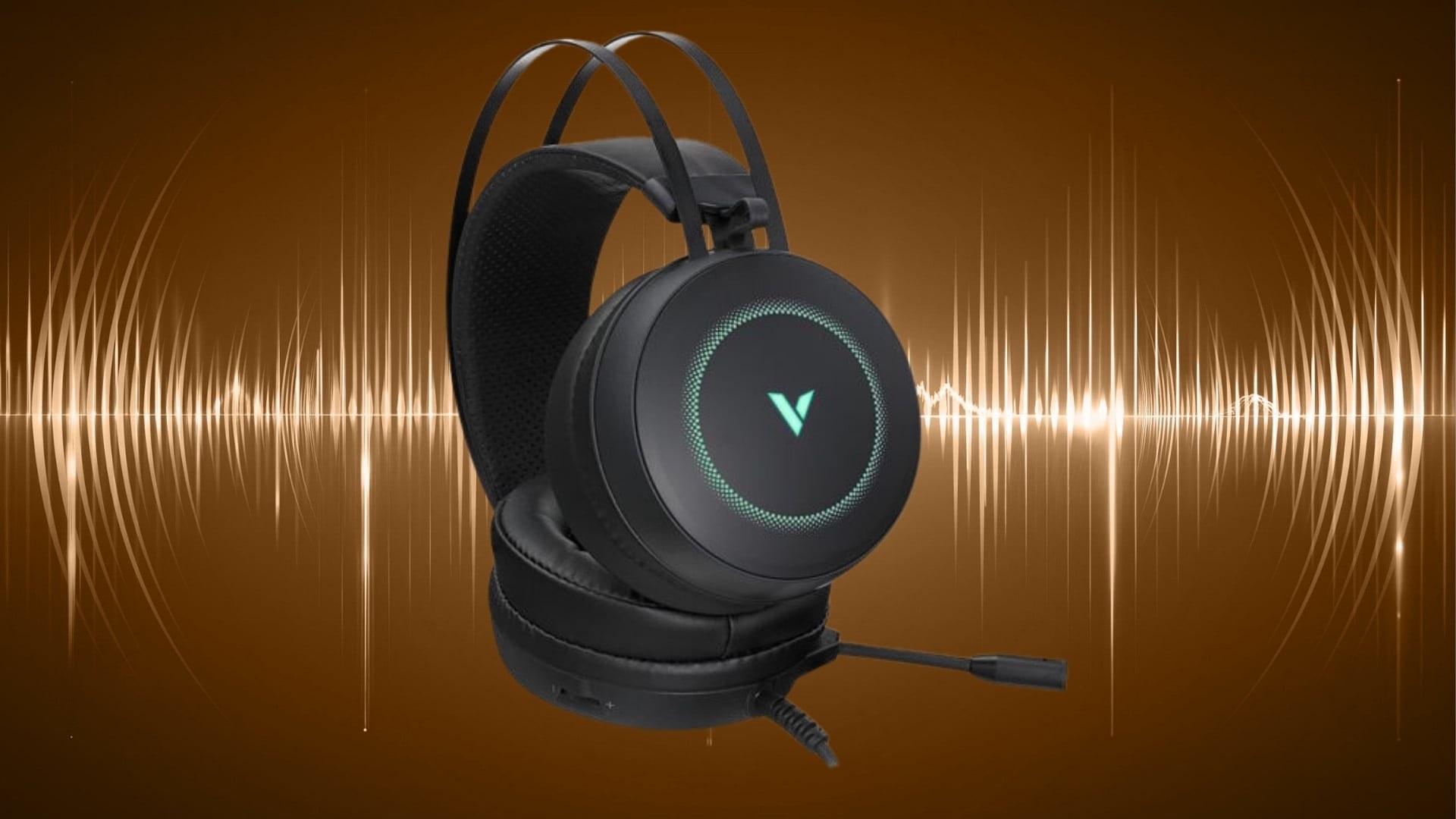 Thiết kế Rapoo VH160S Black Over-ear ôm trọn tai cho cảm giác đeo dễ chịu