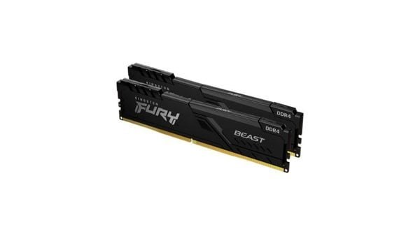 RAM Kingston Fury Beast 32GB DDR4 3600MHz được trang bị một bộ tản nhiệt bằng kim loại