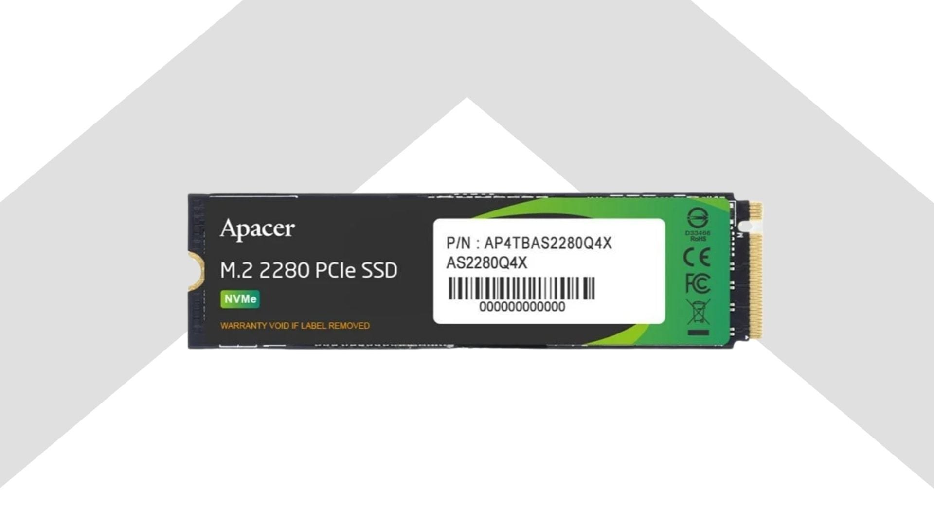 SSD Apacer AS2280Q4X sử dụng chuẩn M.2 2280 phổ biến