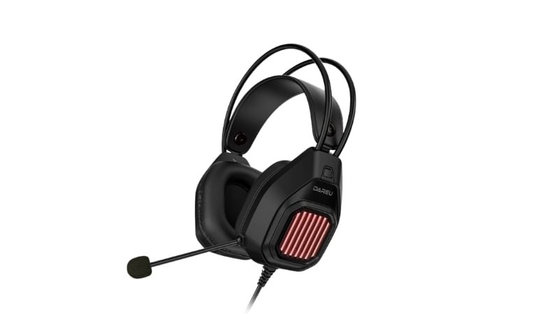 Tai nghe gaming DareU EH406 được trang bị hiệu ứng ánh sáng LED đa sắc