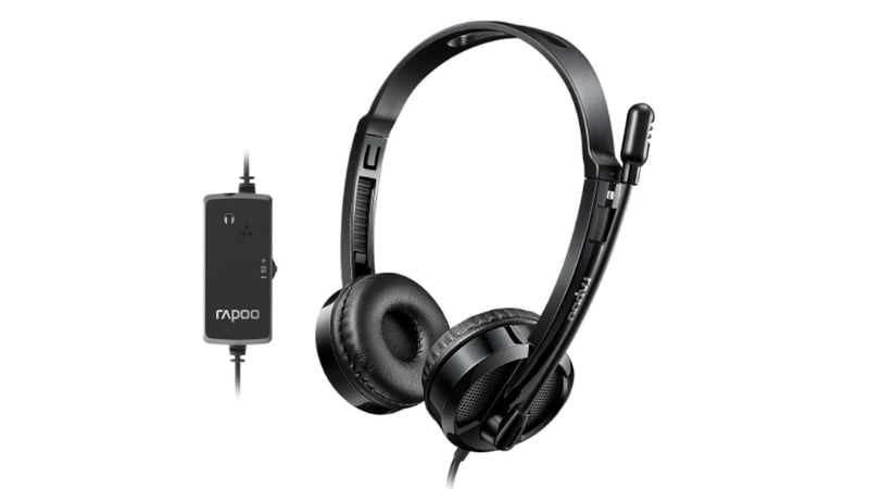 Tai nghe Rapoo H120 được trang bị điều khiển dây tích hợp