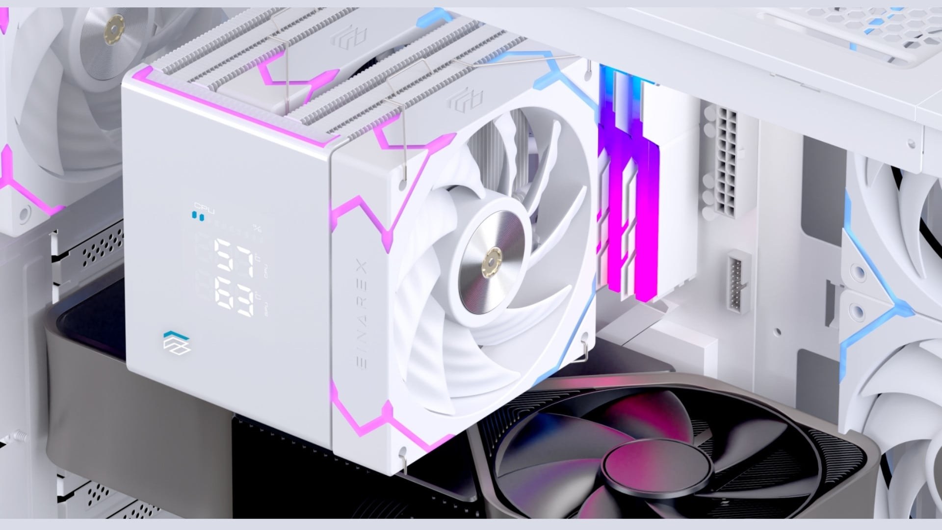 Tản nhiệt khí EINAREX Glide G300 ARGB Digital - Tương thích nhiều nền tảng
