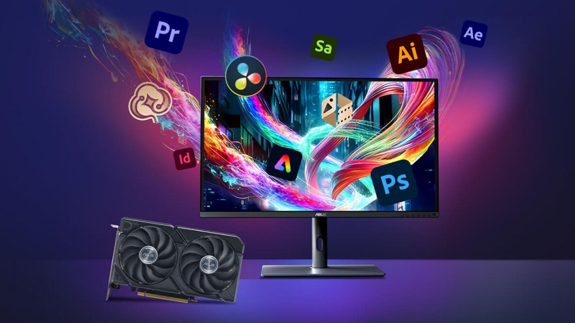 VGA ASUS DUAL RX 9060 XT 16GB -  hỗ trợ tốt cho các phần mềm sáng tạo nội dung