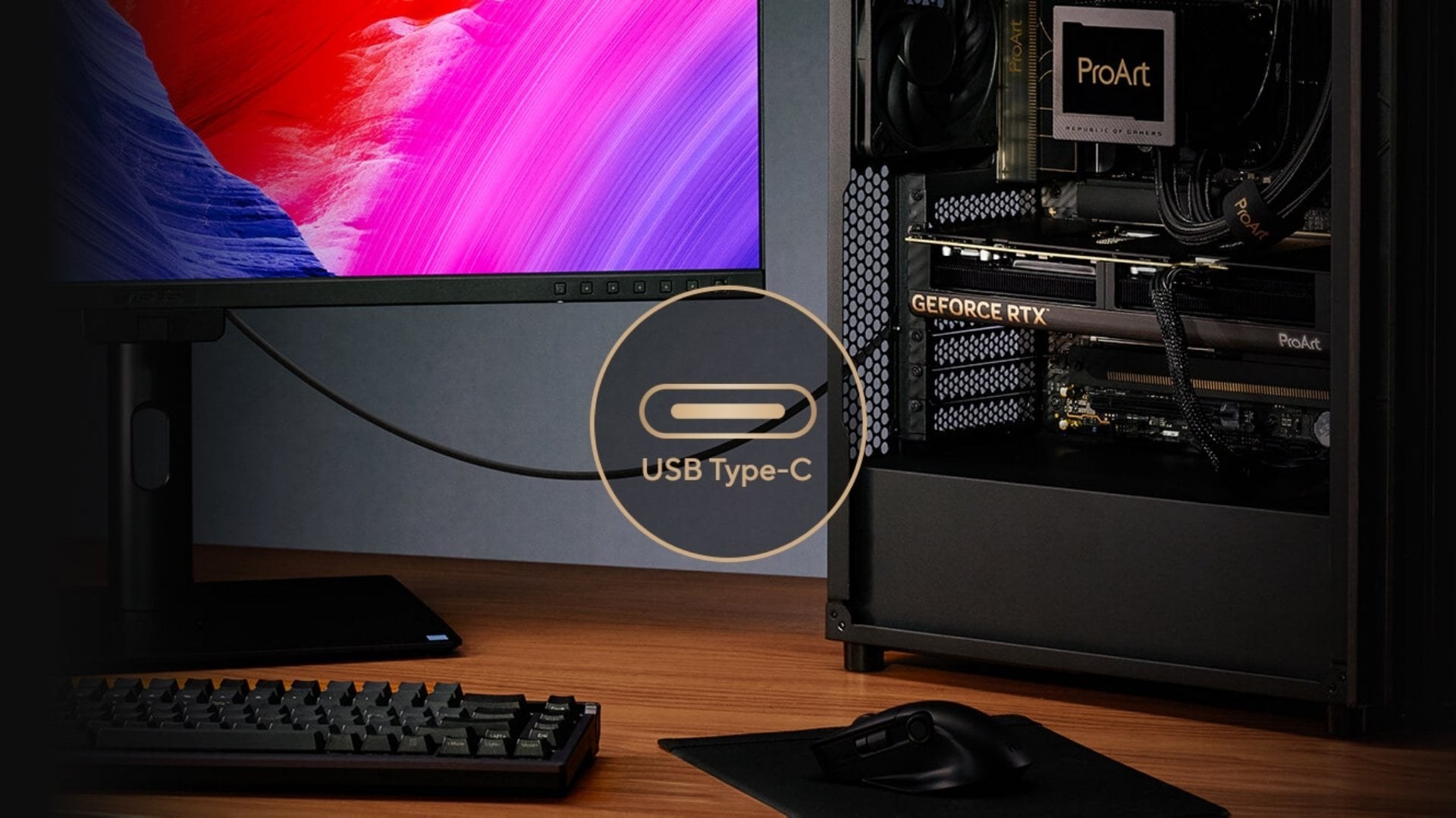Card màn hình ASUS ProArt GeForce RTX 5080 OC 16GB GDDR7 - Kết nối hiện đại